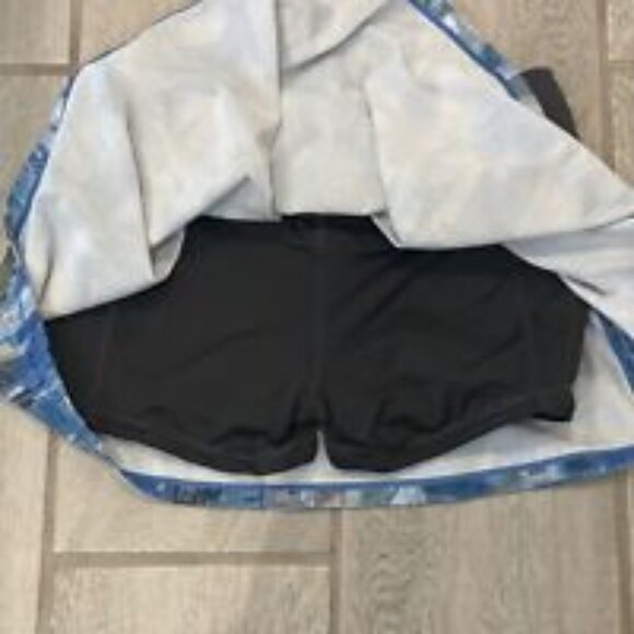 Lululemon Pace Rival Skort Skirt Sun Dazed Multi Blue Size 4 Regular EUC - Picture 6 of 12